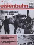 moderne eisenbahn. hier: Heft 7/8/1969 Juli/August (7. Jahrgang): Museums-Eisenbahnen in Europa. Moderne Schienenfahrzeuge in Hannover. Wir bauen eine Modellbahn in Spur N. auf 1 qm