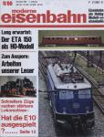 moderne eisenbahn. hier: Heft 11/1969 November (7. Jahrgang): Der ETA 150 als H0-Modell. Arbeiten unserer Leser. Schnellere Züge suchen stärkere Lokomotiven - hat die E10 ausgespielt?