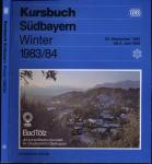 Kursbuch Südbayern Winter 1983/84, gültig vom 25. September 1983 bis 2. Juni 1984