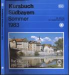 Kursbuch Südbayern Sommer 1983, gültig vom 29. Mai bis 24. September 1983