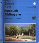 Kursbuch Südbayern Sommer 1980, gültig vom 1. Juni bis 27. September 1980