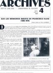 ARCHIVES - Institut Jean Vigo - Cinémathèque de Toulouse Nr. 4 (Mars/Avril 1987): Sur les Memoirs inedits des Francisco Elias (1880-1978) (Pierre Guibbert)