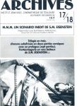ARCHIVES - Institut Jean Vigo - Cinémathèque de Toulouse Nr. 17/18 (Novembre/Decembre 1988): M.M.M. Un Scenario Inédit de S.M. Eisenstein (Berthélémy Amengual)