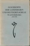 Geschichte der lateinischen und deutschen Schule Wasserburg am Inn