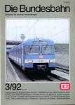Die Bundesbahn. Zeitschrift für aktuelle Verkehrsfragen Heft 3/92 (März 1992)